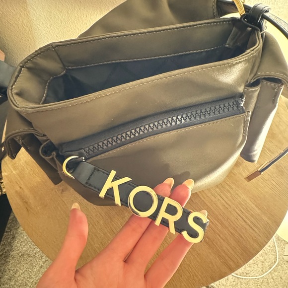 Michael Kors Olive Green Studded Crossbody Bag - Picture 7 of 7